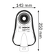 Bosch Przystawka do odsysania pyłu GDE 68 Professional (1600A001G7)