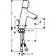 Bateria umywalkowa Hansgrohe Talis Select S stojąca chrom (72040000)