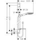 Zestaw prysznicowy Hansgrohe Raindance Select E przesuwny chrom (26620000)