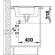 Zlewozmywak Blanco Zlewozmywak METRA 6 - 61.5 x 50 cm (516179)