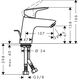 Bateria umywalkowa Hansgrohe Logis stojąca chrom (71078000)