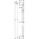 Hansgrohe Drążek prysznicowy Unica Crometta 90cm chrom (27609000)