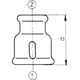 Odlewnia Zawiercie Mufa redukcyjna M2 1 x 1/2" ocynk