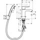 Bateria bidetowa Hansgrohe Metris stojąca chrom (31285000)