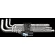 Wera Zestaw 3950/9 kluczy Hex-Plus Stainless 1 ze stali nierdzewnej, metrycznych (05022720001)