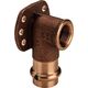 Viega Kolano naścienne 15mm x 1/2" brąz (107345)