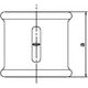 Odlewnia Zawiercie Mufa redukcyjna M2 2 x 6/4" czarna