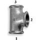 Odlewnia Zawiercie Trójnik zwężkowy 5/4 x 3/4 x 5/4" czarny