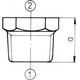 Odlewnia Zawiercie Złączka zwężkowa 1/2 x 3/8" ocynk