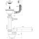 Syfon McAlpine Syfon rurowy pojedynczy 1,5" (HC7+FSW50P-25)