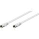 Kabel Goobay Antenowy (F) 2.5m biały (11724)