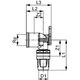 Tece Kolano naścienne z mosiądzu standard 20 mm x 1/2" GW (8620003)