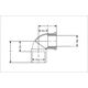 SANHA Kolano z brązu 4090 90° GW 22mm x 3/4" (140902234)