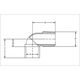SANHA Kolano z brązu 4090 90° GZ 15mm x 1/2" (140921512)