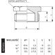 Perfexim Korek mosiężny GZ 1" (07-201-0250-000)
