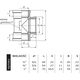 Perfexim Trójnik mosiężny GW 3/4" (07-216-0200-000)