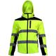 Lahti Pro Kurtka softshell ostrzegawcza z odpinanymi rękawami żółta rozmiar L (L4091903)