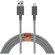 Kabel USB Native Union USB-A - Lightning 3 m Czarny Biały (BELT-KV-L-ZEB-3)