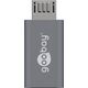 Adapter USB Goobay USB-C - microUSB Szary  (55553)