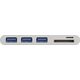 HUB USB Goobay 1x SD 1x microSD  + 3x USB-A 3.0 (62097)