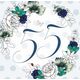 Clear Creation Karnet Swarovski kwadrat Urodziny 55 kwiaty