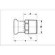 SANHA Purapress nypel przejściowy ZW x GZ 22mm x 1" (18243221)