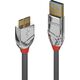 Kabel USB Lindy USB-A - micro-B 1 m Srebrny (36657)