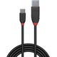 Kabel USB Lindy USB-A - USB-C 1 m Czarny (36916)
