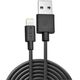 Kabel USB Lindy USB-A - 0.5 m Czarny (31319)