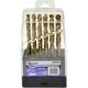 Wiertło Geko Kpl.wierteł pow.tyt 19szt.1-10mm.plas.box (50)