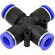 Geko złączka automatyczna węża PU/PE krzyżowa 8mm (G03052)
