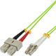 InLine Patchcord światłowodowy Duplex LC/SC, 50/125µm, OM5, 7.5m (88647Q)