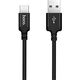 Kabel USB Foxconn USB-A - USB-C 2 m Czarny (17472-uniw)