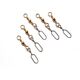 Okuma Norwegian Snap Swivel roz.1/0 Brass - 5szt. (33147)