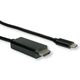 Kabel USB Roline USB-C - HDMI 1 m Czarny (JAB-3752629)