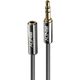 Kabel Lindy Jack 3.5mm - Jack 3.5mm 3m srebrny (35329)