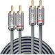 Kabel Lindy RCA (Cinch) x2 - RCA (Cinch) x2 2m srebrny (35346)