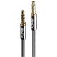 Kabel Lindy Jack 3.5mm - Jack 3.5mm 3m srebrny (35323)