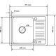 Zlewozmywak Aquasanita Dirbtinio granito virtuvinė plautuvė Aquasanita Notus SQ102, 110 Beige