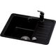 Zlewozmywak Aquasanita Dirbtinio granito virtuvinė plautuvė Aquasanita Notus SQ102, 110 Beige
