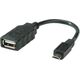 Adapter USB Roline ROLINE USB 2.0 Cable, USB 2.0 Type Micro B - Type A BU, OTG 0,15 m (11.02.8311)