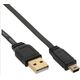 Kabel USB InLine USB-A - 0.3 m Czarny (31803F)