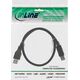 Kabel USB InLine USB-A - USB-B 0.3 m Czarny (35303)
