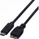Kabel USB Roline USB-C - 1 m Czarny (JAB-2600470)