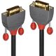 Kabel Lindy DVI-D - DVI-D 0.5m szary (36220)
