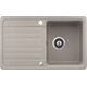 Zlewozmywak Aquasanita Dirbtinio granito virtuvinė plautuvė Aquasanita Notus SQ101, 110 Beige