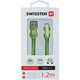 Kabel USB Swissten USB-A - USB-C 1.2 m Biały (SW-QU-TYPC-3.1-1.2m-SI)