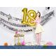 Party Deco Balon foliowy Cyfra "0", 86cm, srebrny uniwersalny