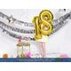 Party Deco Balon foliowy Cyfra "0", 86cm, srebrny uniwersalny