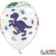Party Deco Balon Dinozaury, mix, 30 cm, 6 szt. uniwersalny